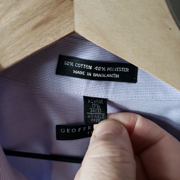 Geoffrey Beene // Lavender Button Down Shirt - Picture 3 of 5